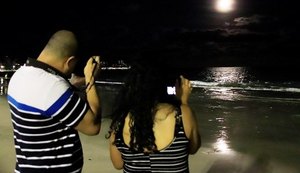 Superlua encanta alagoanos e turistas