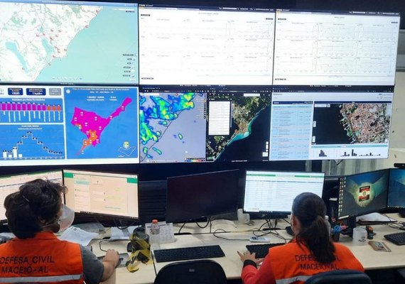 Chuvas em Maceió: Defesa Civil entra em nível operacional de alerta máximo