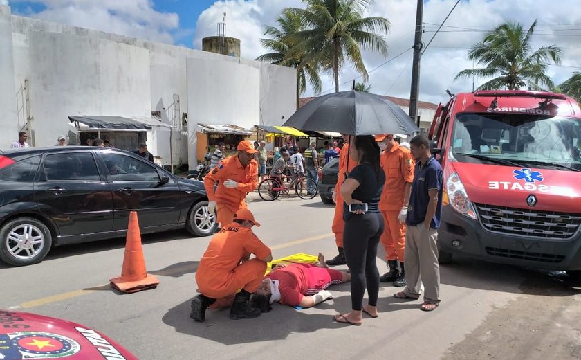 Acidente envolvendo duas motocicletas deixa feridos no Benedito Bentes