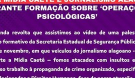 Declaração em treinamento da SSP gera reação da imprensa, e Governo de Alagoas divulga nota de repúdio