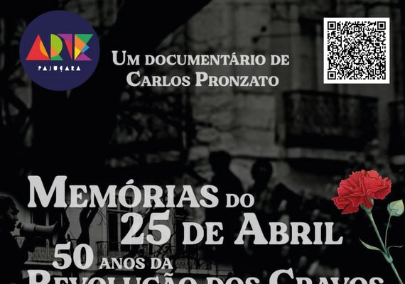 Cine Cidadania exibe documentário sobre os 50 anos da Revolução dos Cravos em Maceió