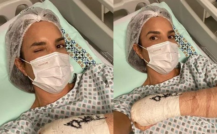 Ivete Sangalo passa por cirurgia no braço após acidente com esqui