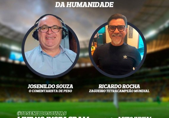 Josenildo Souza recebe ex-zagueiro da seleção Ricardo Rocha em live