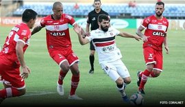 CRB sai na frente, mas Santa Cruz consegue empatar jogo no Rei Pelé