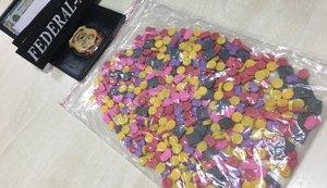 Polícia Federal em Alagoas apreende 500 comprimidos de ecstasy em Maceió