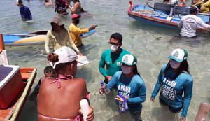 IMA faz educação ambiental e fiscalização nas piscinas da Pajuçara