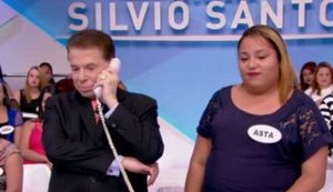 Durante trote, mulher diz que Silvio Santos é 'velho' e 'safado'