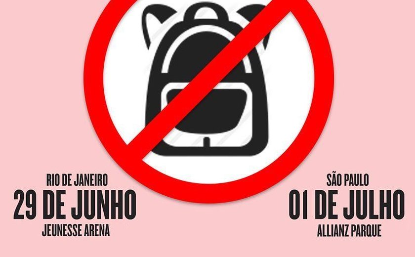 Cantora Ariana Grande proíbe entrada de mochilas em shows no Brasil