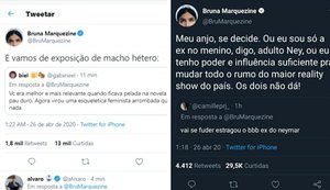 Bruna Marquezine é chamada de 'ex do Neymar' e dá resposta debochada