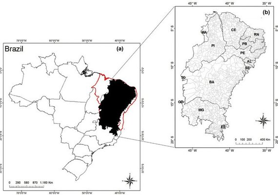 Estudo da Ufal revela que Brasil perdeu 55% de áreas do Agreste para o Semiárido