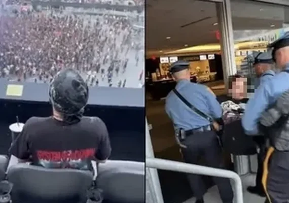 Homem se masturba durante show de rock e é preso em Nova Jersey