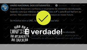 É verdade: Governo Federal decretou corte de recursos para a educação