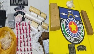 Polícia Militar apreende armas, drogas e recupera motocicletas roubadas