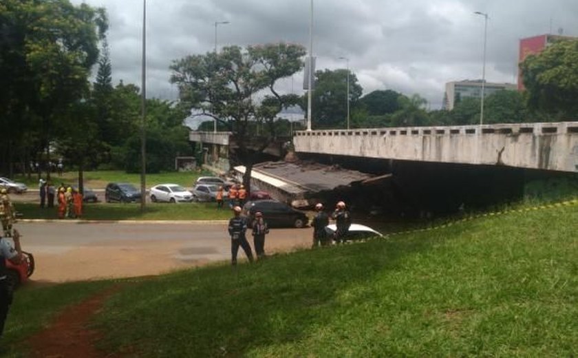 Trecho de viaduto que desabou no centro de Brasília será demolido