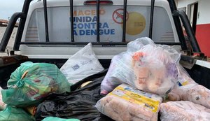 Vigilância Sanitária apreende 1.100 kg de alimentos impróprios na parte alta de Maceió