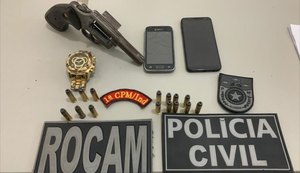 Ação integrada entre PC e PM prende suspeito de três homicídios em São Miguel dos Campos
