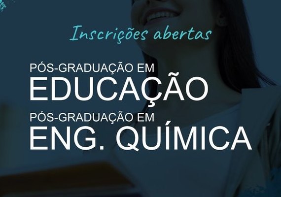Pós-graduações em duas áreas estão com inscrições abertas em agosto