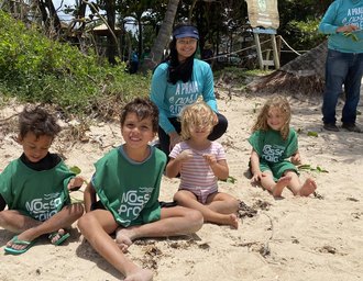 IMA/AL promove mutirão de limpeza e plantio de restinga em praia da Garça Torta