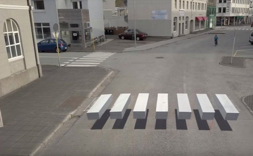 Câmara aprova projeto que estabelece faixa de pedestre em 3D em Maceió