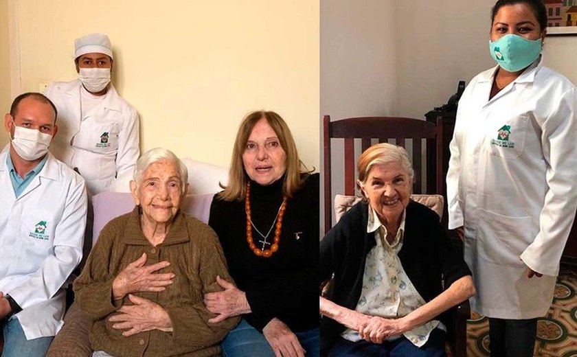 Irmãs de 96 e 100 anos se curam juntas da Covid-19: 'enquanto há vida, há esperança!'