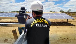 Fiscalização do Crea/AL prepara força-tarefa com alvo em empresas de energia solar