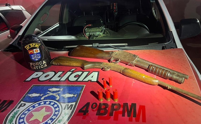 PM apreende 22 armas de fogo e 3,4 kg de drogas em uma semana