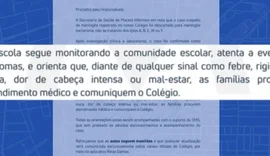 Suspeita de meningite em escola particular de Maceió gera preocupação entre pais