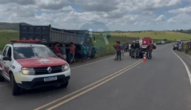 Motociclista morre em colisão com caminhão na Rodovia Miguel Rosa, em Arapiraca