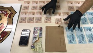 PF em Alagoas prende homem suspeito de colocar em circulação cédulas falsas