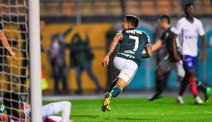 Dudu marca, Palmeiras vence Bahia e está na semi da Copa do Brasil
