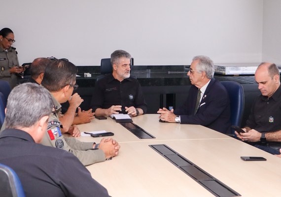 Presidente do TRE/AL realiza visita institucional à SSP com foco na segurança das Eleições 2026