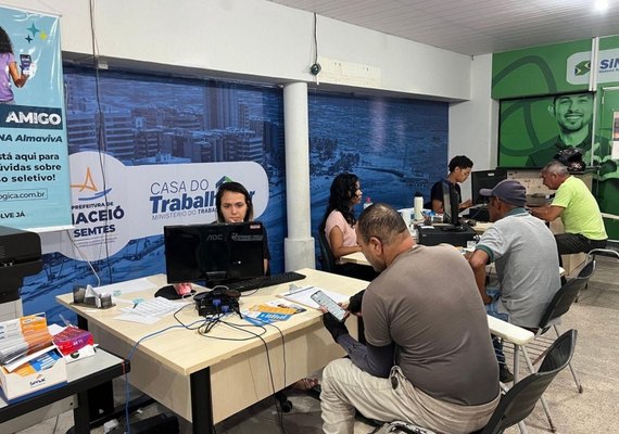 Secretaria do Trabalho disponibiliza mais de 1.120 vagas de emprego pelo Sine Maceió