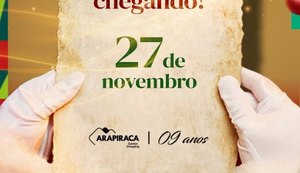 Papai Noel desembarca no Arapiraca Garden Shopping no dia 27 de novembro