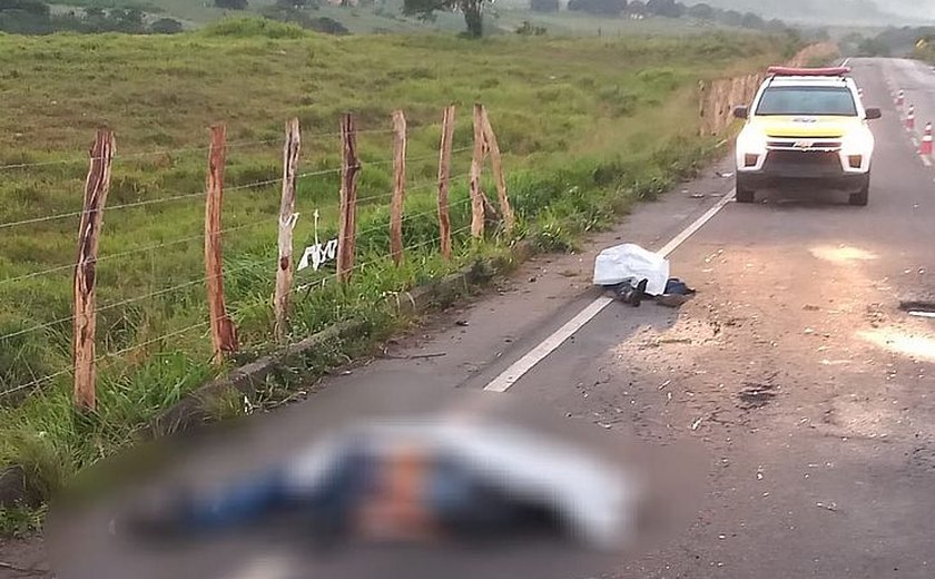 Acidente deixa motociclista e passageiro mortos em Lagoa da Canoa