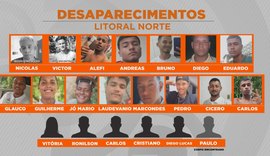 Dois homens desaparecem em Passo de Camaragibe e número de casos na Rota dos Milagres chega a 21