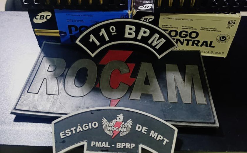 PM apreende armas e munições em cidades do interior do estado