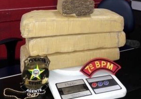 3 quilos de maconha são encontrados enterrados na Prainha