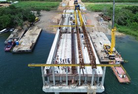 Obras da ponte entre Penedo e Neópolis-SE avançam e ultrapassam 60% de execução