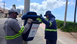 Autarquia de Limpeza Urbana reforça instalação de papeleiras na orla da capital