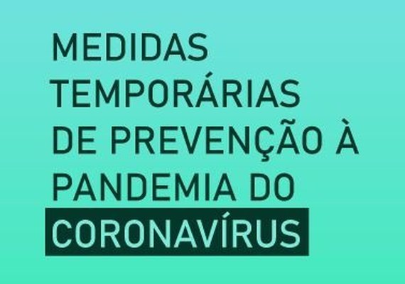 Prefeitura de Maceió estabelece medidas de prevenção contra coronavírus