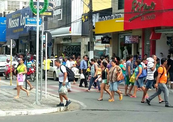 Comércio de Arapiraca abre parcialmente nos domingos que antecedem o Natal