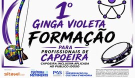 Ginga Violeta promove formação inédita para profissionais de capoeira com foco na inclusão da pessoa idosa em Maceió