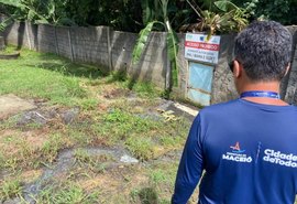 Fiscalização do Iplam flagra lançamento de esgoto em riacho no Jardim Petrópolis