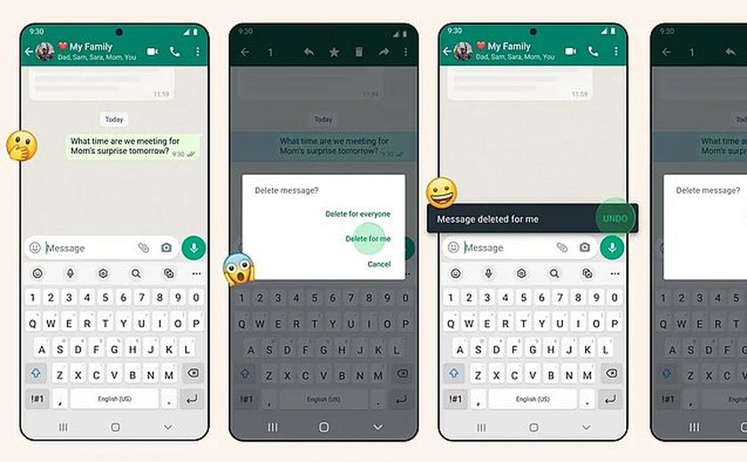 WhatsApp permite recuperar mensagens apagadas por engano; veja como usar