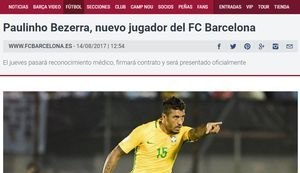 Editor de jornal teme que Paulinho sirva de 'bode expiatório' no Barça