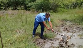 Casal encontra ligações clandestinas e furto de água entre Água Branca e Mata Grande