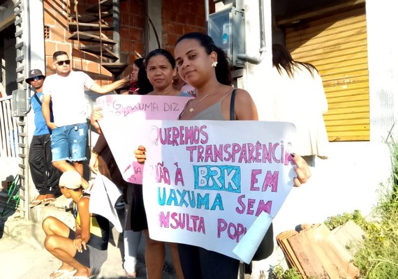 Moradores de Guaxuma vão acionar o MP/AL contra a BRK