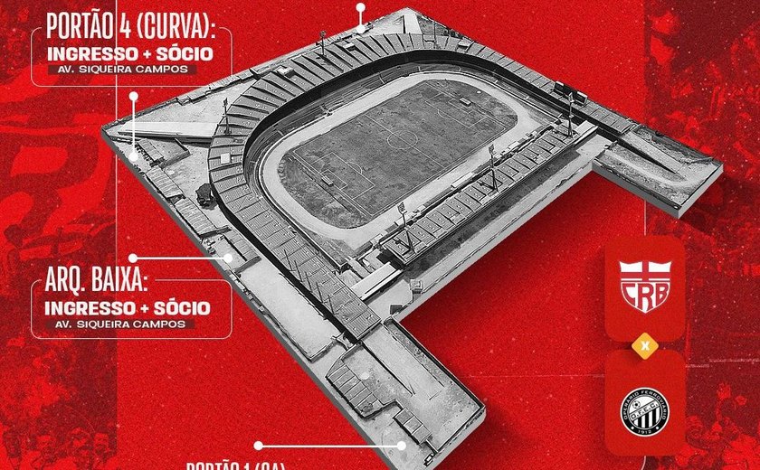 CRB inicia venda de ingressos para partida contra o Operário