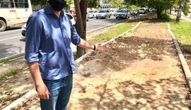 Vereador Joãozinho fiscaliza obras da ciclovia da Av. Fernandes Lima