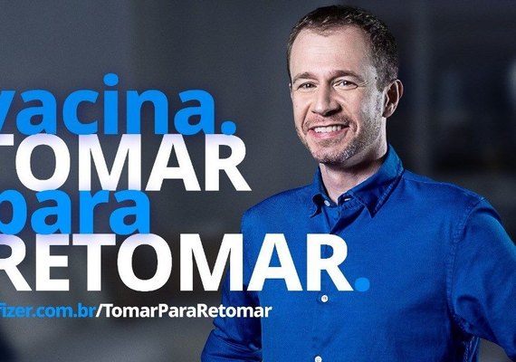 Tiago Leifert estreia como garoto-propaganda da Pfizer